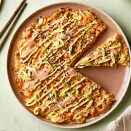  Okonomiyaki λαχανικών