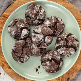 Chocolate Fudge Crinkle Cookies