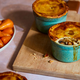 Individual Leftover Chicken Pies