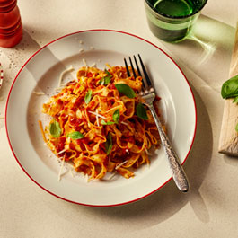 Fresh Pasta Dough with a Simple Tomato and Basil Sauce