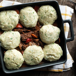 Beef Goulash served with Potato Dumplings