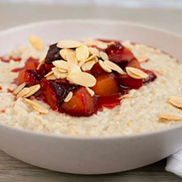 Plum and Almond Porridge