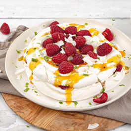 Vegan Pavlova with Coconut and Lime Cream