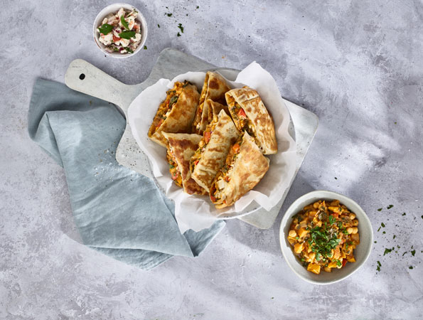 Moroccan Spiced Vegetable Flatbread