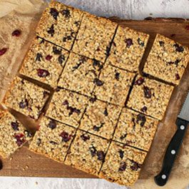 Cranberry and Raisin Flapjacks