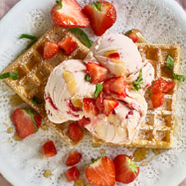 Strawberry ice cream