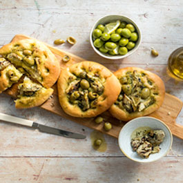 Olive and Artichoke Focaccia