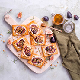 Whipped Goat's Cheese and Fig Tarts