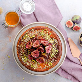 Sesame Date Cheesecake