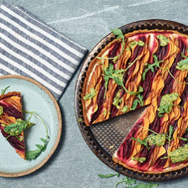 Vegetable Tartlets with Winter Pesto