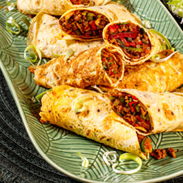 Omelette Spring Rolls