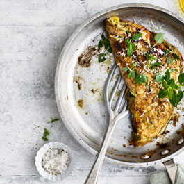Souffle Omelette with Roasted Vegetables