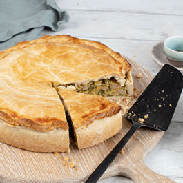 Creamy Squash, Butter Bean and Leek Pie