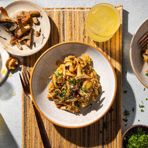 Porcini and Smoky Pancetta Risotto