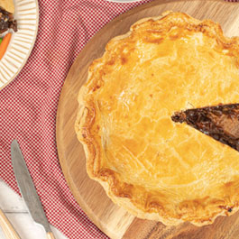 Braised Ox Cheek and Red Wine Pie
