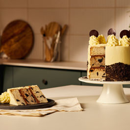 Black and White Spotty Cake