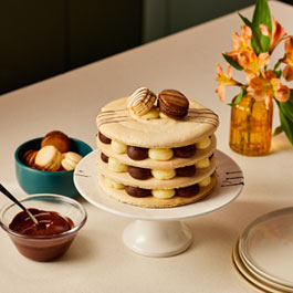 Stacked Macaron Cake