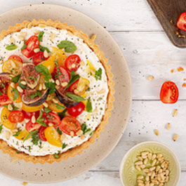 Heirloom Tomato and Ricotta Tart