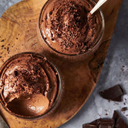 Mousse chocolat et avocat