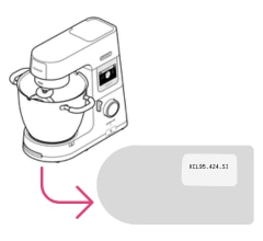 an icon showing the position of a QR code on a box