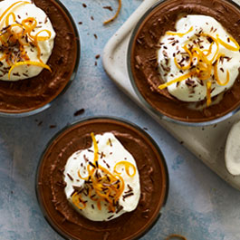 Mus czekoladowy z pomarańczowym syllabub